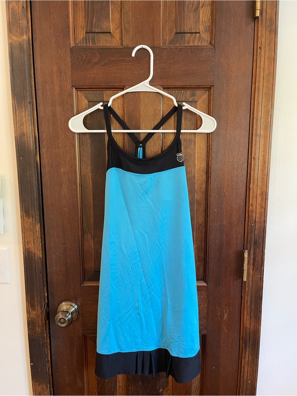 K-Swiss Black and Blue Racerback Tennis Dress M- L